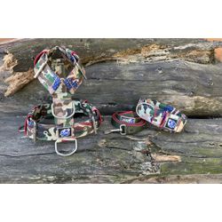 KIT PEITORAL UNIVERSAL, COLEIRA CAMUFLADA E GUIA D... - PETSPACE