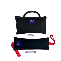 Mordedor pillow + salsichão preto - 1005 - PETSPACE
