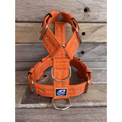 Peitoral universal premium laranja liso - 026 - PETSPACE