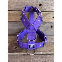 Peitoral universal liso roxo poliéster comum - 370 - PETSPACE