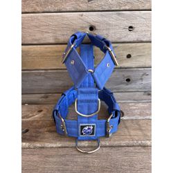 Peitoral universal premium azul bic liso - 029 - PETSPACE