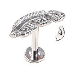 Piercing Em Titanio Labret Formato De Folha - PB-0... - Pierce Boutique