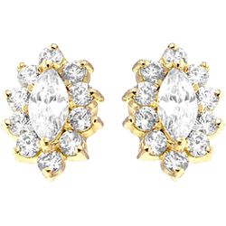 Piercing Retro Vintage Oval Cravejado - PB-Y0633 - Pierce Boutique