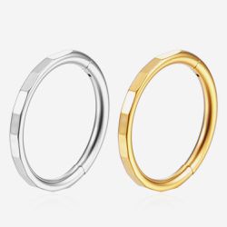 Argola Click Segmentada Em Gomos Titanio - PB-070 - Pierce Boutique