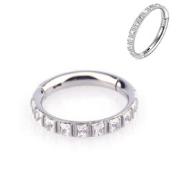 Argola Com Conjunto Cz De 10 Pedras - PB-0468 - Pierce Boutique
