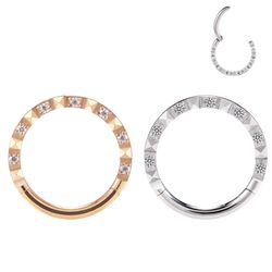 Argola Em Pedras Cz Lapidada - PB-0581 - Pierce Boutique