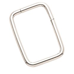 Argola Segmentada Retangular Em Titanio - PB-1081 - Pierce Boutique