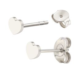 Brinco Em Titânio Em Formato De Coração - PB-0986... - Pierce Boutique