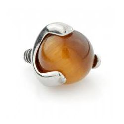 Labret Com Pedras Em 3 Garras Rosca Interna - PB-9... - Pierce Boutique