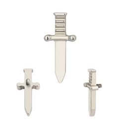 Labret Formato Espada Confeccionado Em Titanio Ast... - Pierce Boutique
