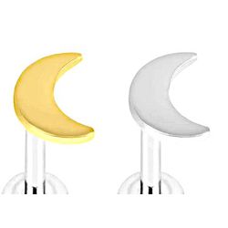 Labret Em Titanio Meia Lua Rosca Interna - PB-0072 - Pierce Boutique