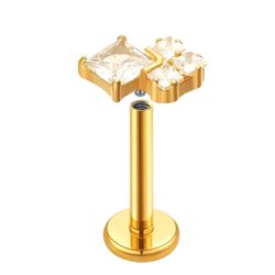  Cluster Labret 03 pedras CZ Lapiadas agrupadas em... - Pierce Boutique