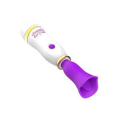  Vibrador de Pulsação com Língua - Recarregável - Pimenta Angelical 