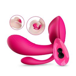 Vibrador de Ponto G com Plug Anal - Dibe - Pimenta Angelical 