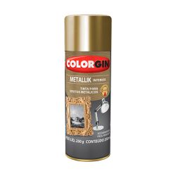 Spray Metallik Ouro - Colorgin - PinteDecore