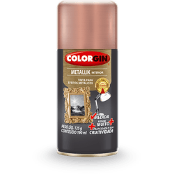 Spray Metallik Rose Gold - Colorgin - PinteDecore