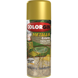 Spray Metallik Ouro Exterior - Colorgin - PinteDecore