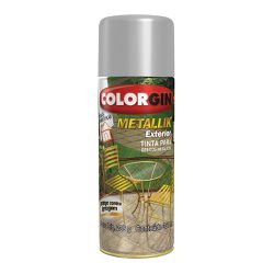 Spray Metallik Prata Exterior - Colorgin - PinteDecore