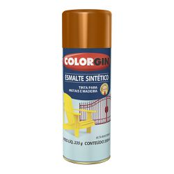Spray Esmalte Sintético Tabaco - Colorgin - PinteDecore
