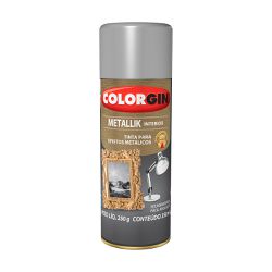 Spray Metallik Prata - Colorgin - PinteDecore