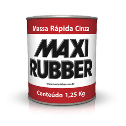 Massa Rápida Cinza - Maxi Rubber - PinteDecore