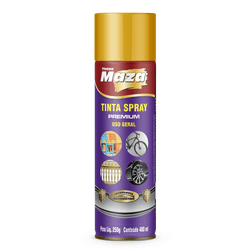 Spray Amarelo Ouro 250G - Maza - PinteDecore