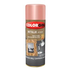 Spray Metallik Rose Gold 350mL - Colorgin - PinteDecore