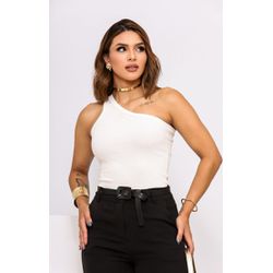 Blusa Nula Manga Branca - basi ombro so branca - Pira Pitanga