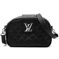 Bolsa Quilted Transversal Preta - vl metal preta - Pira Pitanga