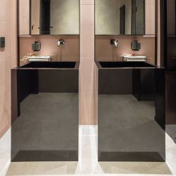Porcelanato Técnico Puro 15 Preto Polido 80x160 De... - Piso de Pedra Curitiba
