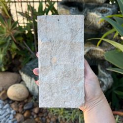Mármore Travertino Rockface 10x20 cm - 007793 - Piso de Pedra Curitiba