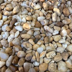 Seixos de Rio Claro Pequeno - 30kg - Piso de Pedra Osasco