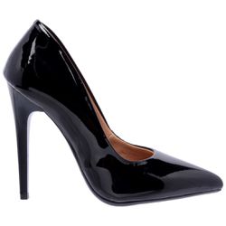 Scarpin Salto Alto Verniz Preto - 7101 - PLANET FRANCA