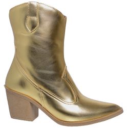 Bota Texana Metalizada Dourada - 9812 - PLANET FRANCA