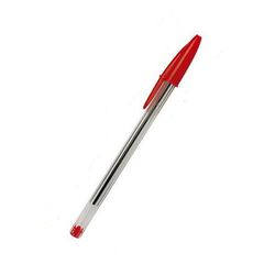 Caneta Bic Cristal Vermelha UND - Plaspel Comercial - Embalagens e Descartáveis