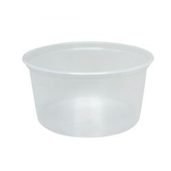 Pote Plástico Copaza Translúcido Liso 200ml c/50 u... - Plaspel Comercial - Embalagens e Descartáveis