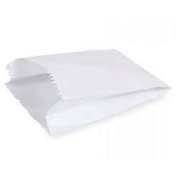 Saco de Papel Mono Branco Pipoca 3 C/500 UND - Plaspel Comercial - Embalagens e Descartáveis