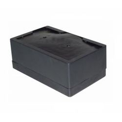 POrta Guardanapo TV Deitado Plastico Preto H9 - Plaspel Comercial - Embalagens e Descartáveis