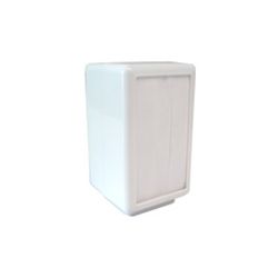 POrta Guardanapo TV Plastico Branco H11 - Plaspel Comercial - Embalagens e Descartáveis