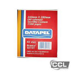 Formulario Continuo Razao 80 Datapel 2V - Plaspel Comercial - Embalagens e Descartáveis