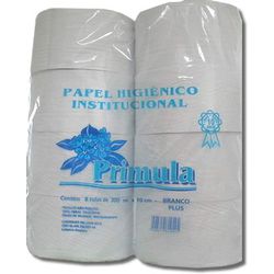 Papel Higienico Rolao Primula Plus 300M 100% Branc... - Plaspel Comercial - Embalagens e Descartáveis