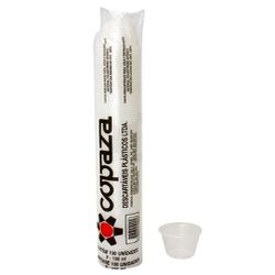 Pote Plástico Copaza Translúcido Liso 100ml c/20x1... - Plaspel Comercial - Embalagens e Descartáveis