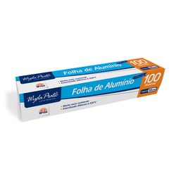 Folha Aluminio Wyda 30CMx100M UND - Plaspel Comercial - Embalagens e Descartáveis