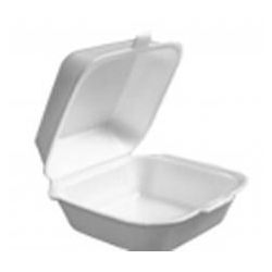 Hamburgueira EPS Copobras 162x162x86 CH-003 C/50 - Plaspel Comercial - Embalagens e Descartáveis
