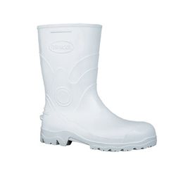 Bota PVC Bracol cano médio branca nº37 - Plaspel Comercial - Embalagens e Descartáveis