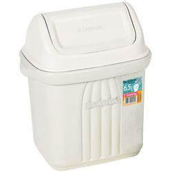 Lixeira c/ Tampa Basculante Sanremo 6,5L p/ Pia Re... - Plaspel Comercial - Embalagens e Descartáveis