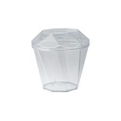 Copo Acrílico Cristal Plastilânia Diamantinho com ... - Plaspel Comercial - Embalagens e Descartáveis
