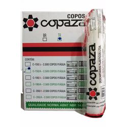 Copo Plástico Copaza Translúcido 150ml c/100 und - Plaspel Comercial - Embalagens e Descartáveis