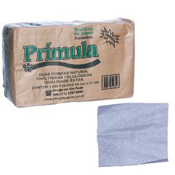 Toalha Interfolha Primula 20x21 2DB Natural-1000 - Plaspel Comercial - Embalagens e Descartáveis