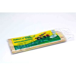 Espeto de Madeira FGL 250x4,0mm c/100 und - Plaspel Comercial - Embalagens e Descartáveis